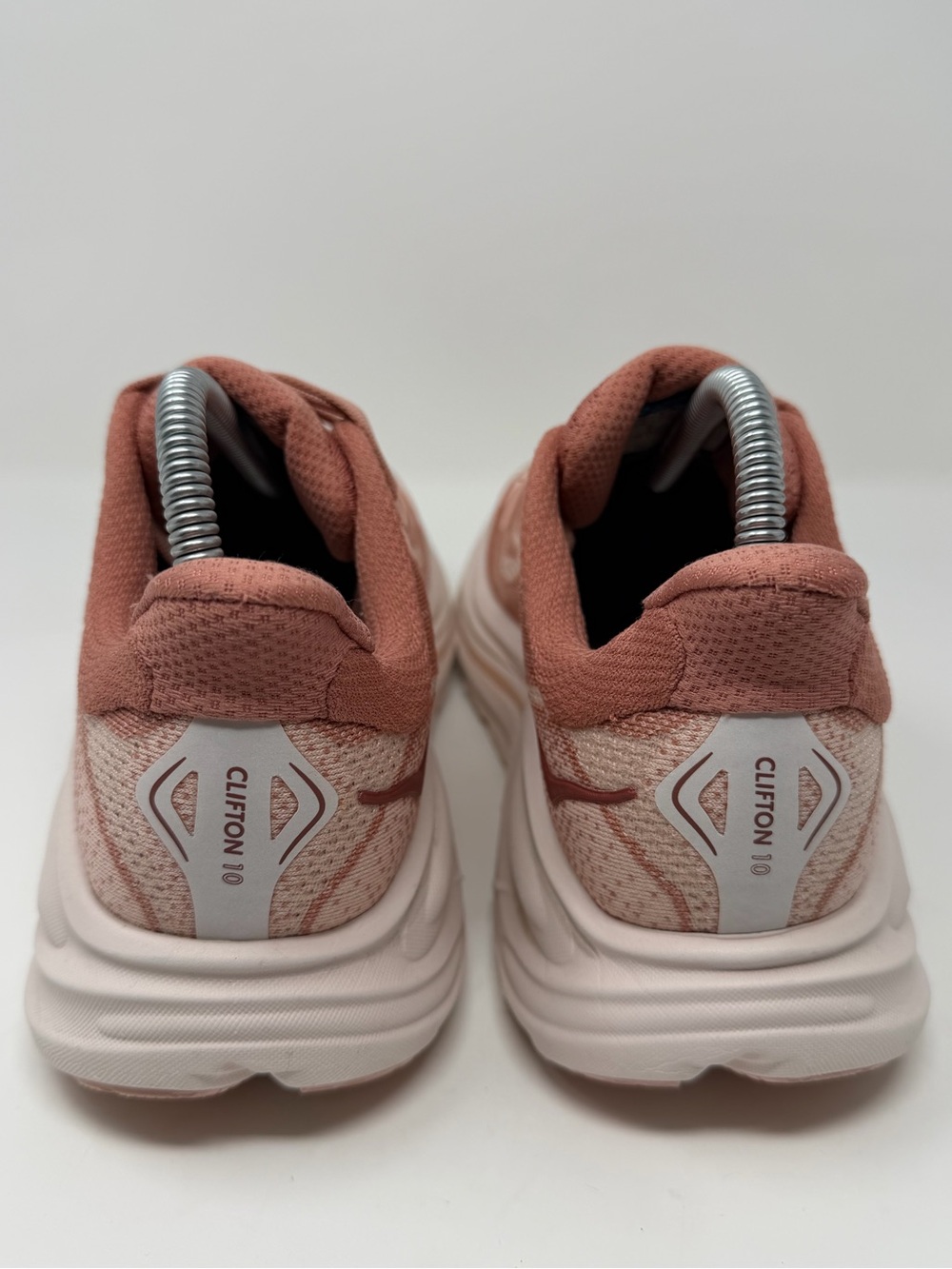 Women's HOKA Clifton 10 Coral Running Sneakers Sz.8.5 - Picture 4 of 9